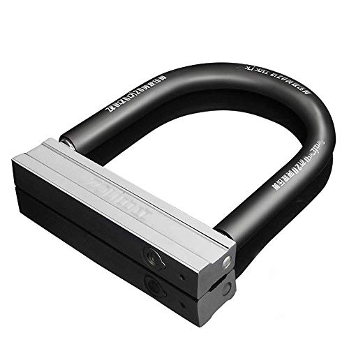 Bike Lock : Mdzz Bike U Lock, PVC Coated Hardened Steel, Lightweight and Portable for Bicycle Tricycle Scooter Gate