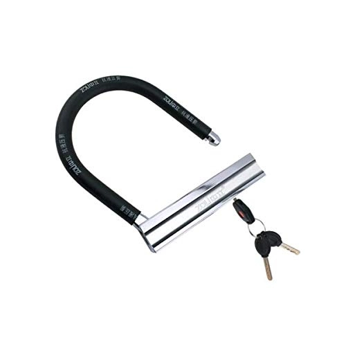 Bike Lock : Mdzz U-lock 170 * 210MM, electric motorcycle bicycle battery lock, anti-theft lock (Color : Black-A)