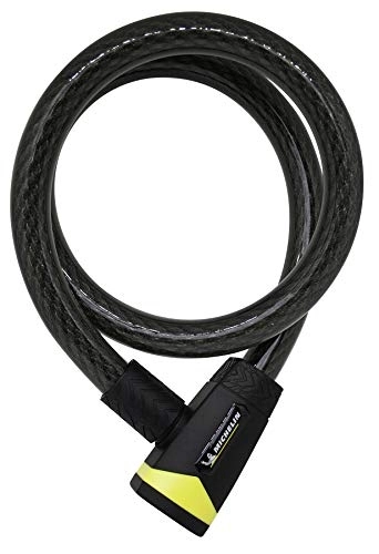 Bike Lock : Motodak 507453 MICHELIN Key Lock Cable Diameter 25mm 1.20m