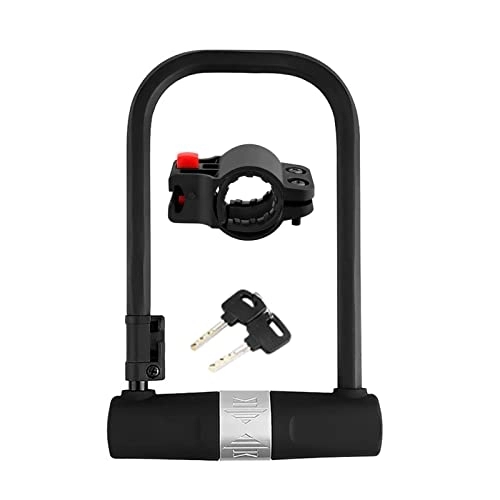 Bike Lock : Niktule Bike U-Shaped Anti-Theft Lock, Portable Heavy-Duty Mountain Bike Anti-Theft Lock | Rugged and Durable Folding Bicycle Dead Lock