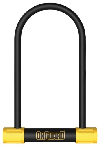 Bike Lock : OnGuard Bulldog LS Bike / Cycle D U Keyed Lock 115mm x 292mm Black / Yellow