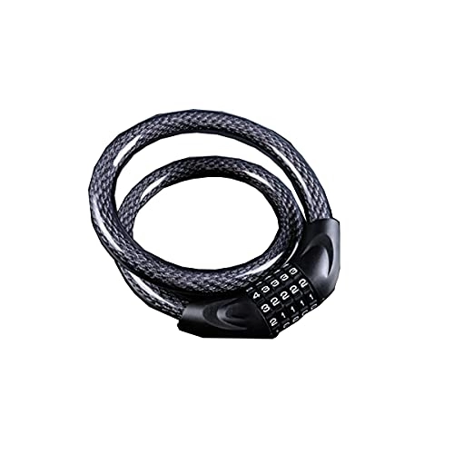 Bike Lock : PURRL Bike Cable Lock Portable 5 Digit Security Resettable Combination Cable Bicycle Locks (Size : A) little surprise