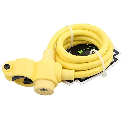 Bike Lock : PURRL Bike Cable Locks Anti Theft 3.9 Feet Long Includes 2 Keys Bicycle Cable Lock Waterproof Cable Security For Bicycles, Motorcycles, Etc (Color : Yellow, Size : 1.2mX10mm) little surprise