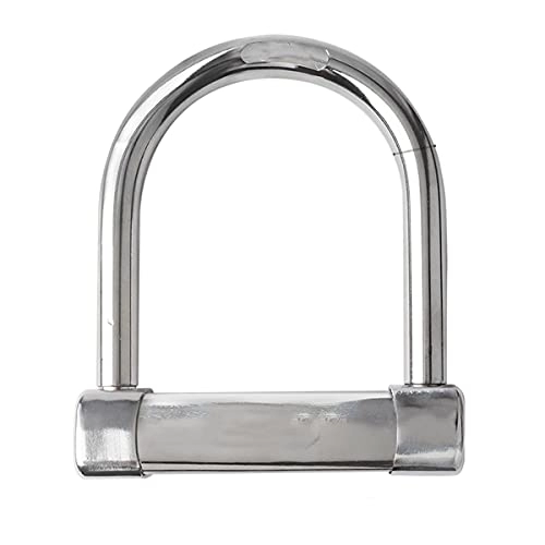 Bike Lock : PURRL Bike U Lock, Heavy Duty Bicycle U-Lock Combination Bike U Shackle Secure Locks With Shackle Security Cable And Sturdy (Color : Silver, Size : 205mm-20mm) little surprise