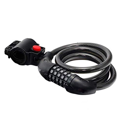 Bike Lock : SGSG Bike Cable Lock, Environmental Protection / no Odor / 40 Degrees High Temperature Without Distortion / motorcycle Lock / five Digit Password