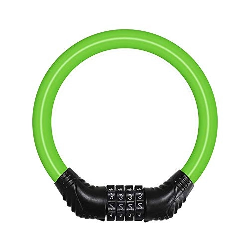 Bike Lock : SGSG Bike Lock Cable, Bicycle Master Cable Lock with 4-Digit Combination Lightweight Bike Chain Lock