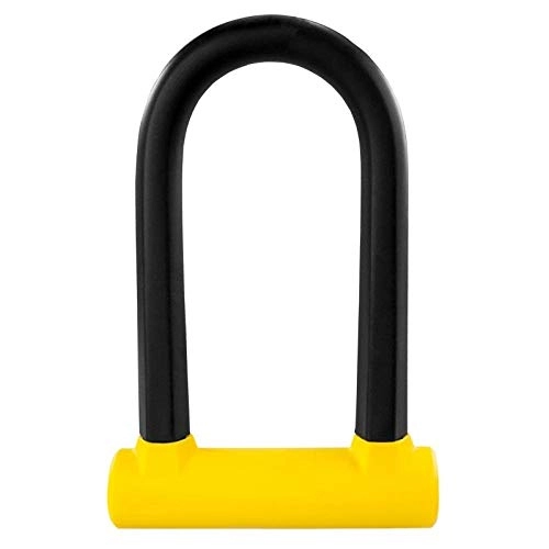 Bike Lock : WEMUR Bike lock Strong In The U-Lock Center Smash Resistant Hydraulic Shear Military Steel Bicycle Electric Vehicle Anti Scratch Silicone-Large size rope. bicycle lock (Color : Small size)