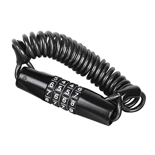 Bike Lock : WSS Shoes bicycle lock Bicycle Helmet Lock Anti-theft Bike Combination Lock Mini Portable Spring Anti-theft Bicycle Code Lock Bike lock