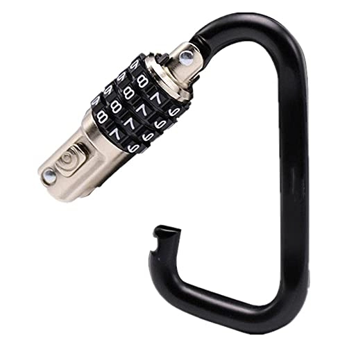 Bike Lock : XIEZI Bicycle Bassword Lock Cable Lock / Bicycle Lock Motorcycle Electric Car Helmet Password Lock Luggage Anti-Theft Four-Digit Password Lock-Black