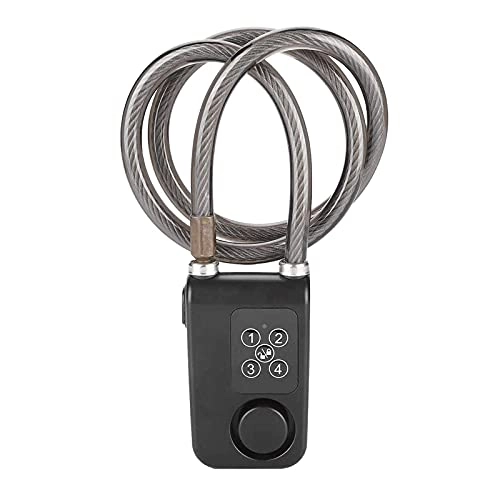 Bike Lock : XIEZI Bicycle Bassword Lock Smart Password Lock, 110Db Smart Waterproof Password Bicycle Lock Anti-Theft Alarm Lock