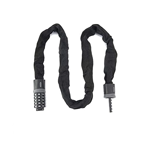 Bike Lock : Yxxc Bicycle lock Bicycle Lock, Mountain Bike 5-digit Combination Lock, Anti-theft Lock, Chain Lock, Suitable for Electric Motorcycles, Gates, A Variety of Sizes Are Available (Size : 120cm)