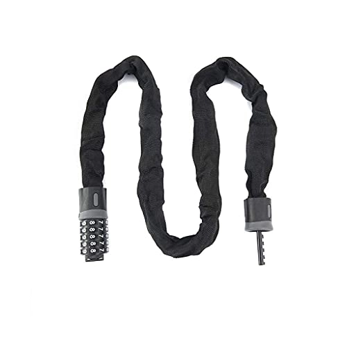 Bike Lock : Yxxc Bicycle lock Bicycle Lock, Mountain Bike 5-digit Combination Lock, Anti-theft Lock, Chain Lock, Suitable for Electric Motorcycles, Gates, A Variety of Sizes Are Available (Size : 90cm)