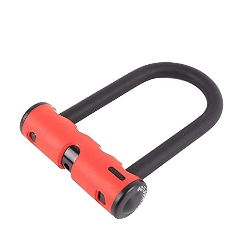 Bike Lock : Yxxc Cycling U-Locks Bicycle Lock For Security Double Open U-lock Motorcycle Lock Road Bike Lock, Red, One Size