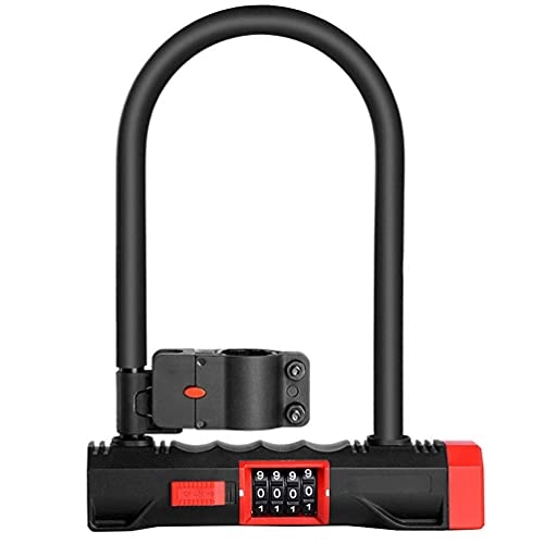 Bike Lock : Yxxc Gate Bike Lock, Security Anti-theft Bicycle Chain Lock, No Keys Required, Open with Password, 4 Digit Resettable Number Security