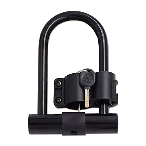 Bike Lock : Yxxc Gate Bike U Lock, Strong Security Pick-resistant Lock for Mountain Bicycle Motorbike, Includes 2 Keys, Mounting Bracket and Steel Cable Security