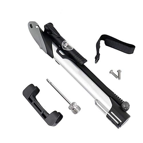 Bike Pump : Bike Pump Lightweight Accurate Inflation Mini Bike Floor Pump Foot Activated Bicycle Pump Portable Bike Pump Bike Tire Pump Universal Presta & Schrader Valves With High Pressure Gauge Versatility