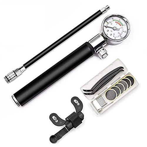 Bike Pump : Bike Pump Manual Pump Bicycle Mini Portable Air Pump For Home Football Motorcycle Basketball Bicycle Tire Pump (Color : Black, Size : 197 * 21mm) YCLIN (Color : Black, Size : 197 * 21mm)