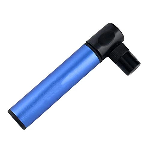 Bike Pump : CaoQuanBaiHuoDian Practical Bicycle Pump 7-shaped Mini Aluminum Alloy Pump Bicycle Riding Equipment Mountain Bike Easy to Use (Color : Blue, Size : 225mm)