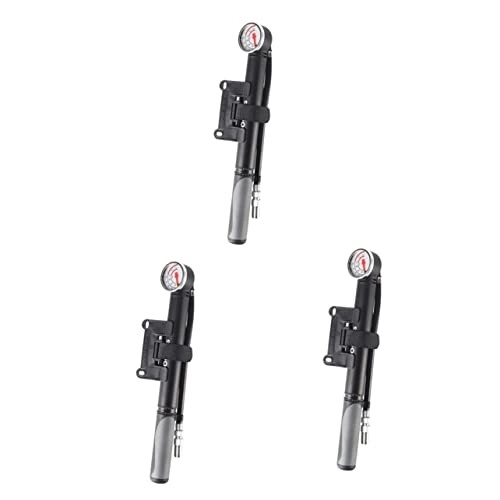 Bike Pump : CLISPEED 3 Pcs Bike Pump Portable Portable Air Pump Car Pump for Tires Portable Mini Cycle Floor Pump Mini Tire Pump Manual Bike Tire Inflator Pressure Gauge Mini Pump Air Pump Tire Pump