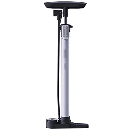 Bike Pump : convenient Floor Pumps Bike Tire Pump Bicycle Pump, Tire Pressure Gauge With Pointer, Basketball Floor Pump With Hose, Cycling Equipment, Suitable For Presta, Schrader Valve ( Color : Silver , Size :
