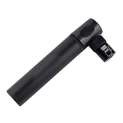 Bike Pump : Gyubay Popular Bicycle Pump 7-shaped Mini Aluminum Alloy Pump Bicycle Riding Equipment Mountain Bike Easy to Carry (Color : Black, Size : 225mm)