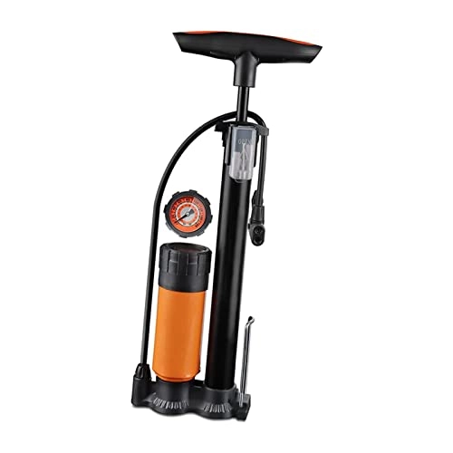 Bike Pump : Harilla Compact Bicycle Floor Pump Presta Schrader with Portable Inflator Pump Hand for Ball Balloon Mountain Bike Cycle Road Bike