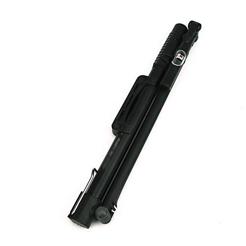 Bike Pump : inChengGouFouX Excellent Craftsmanship Bicycle Pump Foot Pedal Aluminum Alloy High Pressure Barometer Hose Air Pump Unique Bicycle Pump (Color : Black, Size : 304mm)