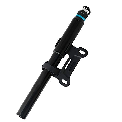 Bike Pump : JTRHD Bicycle Air Pump Hand Pump Bicycle Portable Mini Inflator with Frame Mount and Tire Repair Kit Easy Pumping (Color : Black, Size : 245mm)