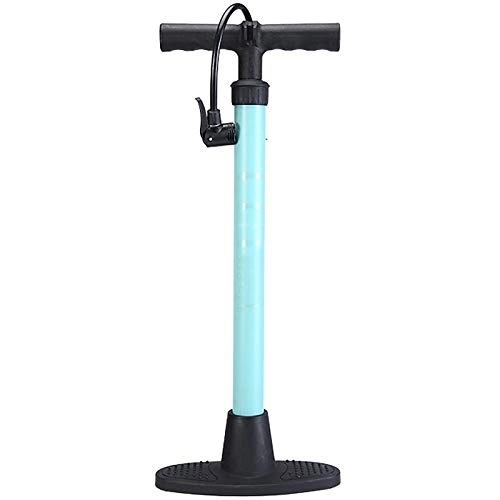 Bike Pump : JTRHD Bicycle Pump Inflatable High-pressure Pump Self-propelled Motorcycle Pump Ball Toy Inflatable Tool Bike Ball Float Balloon (Color : Blue, Size : 3.8x59cm)