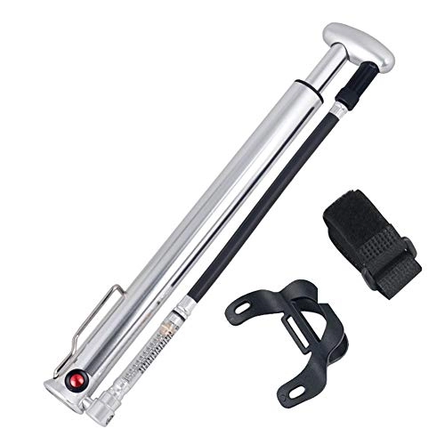 Bike Pump : KuaiKeSport Frame-Mounted Pumps, 160PSI Bike Pump Cycling Tire Ball Floor Inflator CNC Alloy Barrel W / Bleeder Pedal Hose Presta Schrader Valve, Road Bike Cycle Bicycle Pump