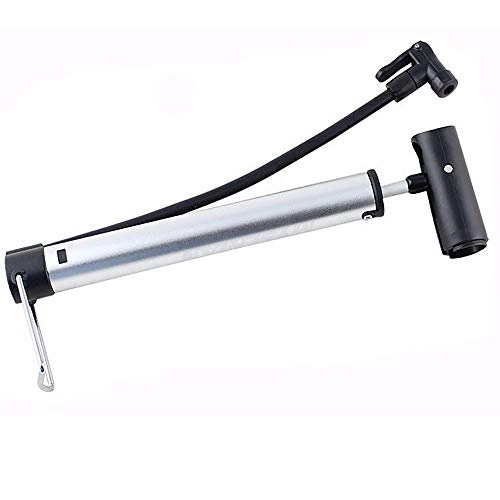 Bike Pump : KX-YF Bicycle Pump Bike Pump Includes Mount Kit Mini Bicycle Air Tire Pump Suitable To Mountain Other Road Silver for Road Bike Mountain Bike (Color : Silver, Size : 31cm)