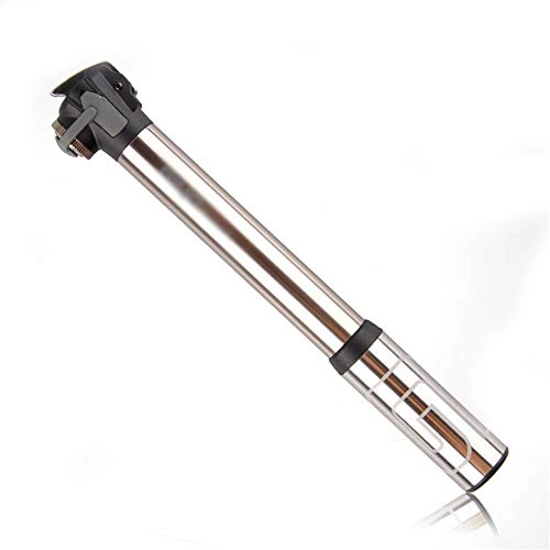 Bike Pump : MICEROSHE Lightweight Bicycle Pump Manual Inflator Bike Home Football Motorcycle Basketball Mini Portable air Pump Easy To Use Practical and Stylish (Color : Rose golden, Size : 20.8cm)