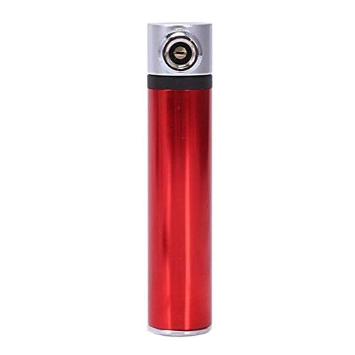 Bike Pump : Mini Bicycle Pump Portable Light Aluminum Alloy Bike Pump Air Pump Mountain Cycling Tire Gas Needle Inflator Red (Color : Red)
