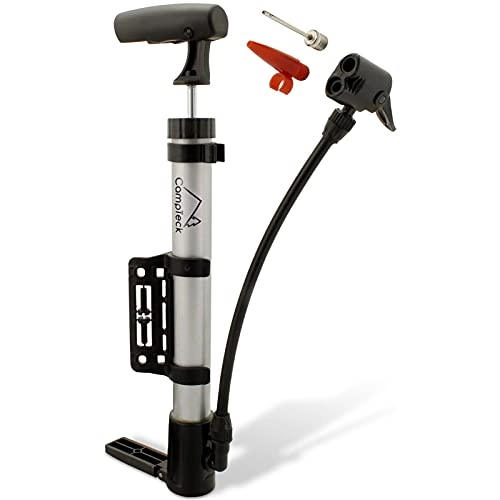 Bike Pump : Mini Bike Pump, Lightweight Bike Tyre Pump Portable Bicycle Floor Pump with Mounting Bracket, Suitable for Schrader & Presta Valve