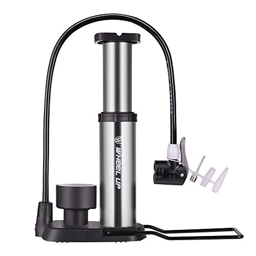 Bike Pump : MiOYOOW Bike Floor Pump, 160 PSI Portable Bike Pump with Gauge Mini Bicycle Tire Air Pump for Road Bike Mountain Bike