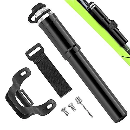 Bike Pump : Qiutianchen Bicycle Floor Pump 120 PSI Mini Bicycle Pump with Mounting Bracket for Presta and Schrader Valve for Road Bikes Mountain Bikes Suitable for Bicycles