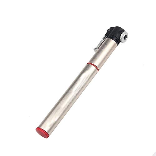 Bike Pump : Qiutianchen Bicycle Foor Pump Mini Bike Pump Includes Mount Kit Tire For Mountain And Bikes 120 PSI High Pressure Capacity Suitable for Bicycles (Color : Silver, Size : 21x2.2cm)