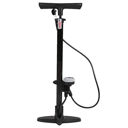 Bike Pump : Qiutianchen Bicycle Foor Pump Tire Inflator Bicycle Floor Pump Suitable for Bicycles (Color : Black, Size : One Size)