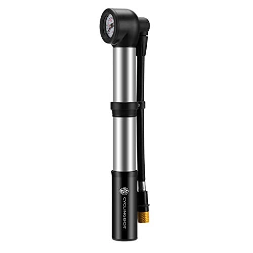 Bike Pump : WT-DDJJK Bicycle Pump, Portable High-pressure Bike Pump with Code Table Reliable Compact Manual Bicycle