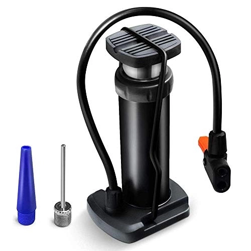 Bike Pump : WYJW Mini Bike Pump Portable Foot Activated Bicycle Pump, Compatible with Presta & Schrader Valves, Ideal for Road Bike Mountain Bike Balls