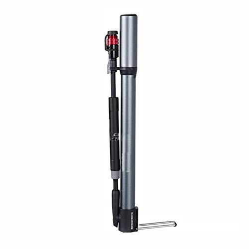 Bike Pump : YLiansong-home Portable Bicycle Pumps Inflatable Tube Small Aluminum Alloy Portable Riding Equipment Mountain Bike Manual for Bike Tyres (Color : Black, Size : 308mm)