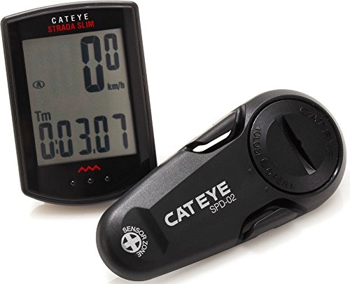 Cycling Computer : CatEye Strada Slim w HU / Sensor - Black