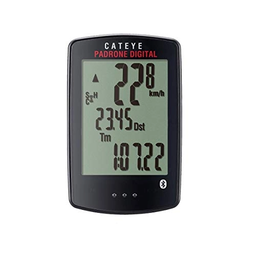 Cycling Computer : CatEye Unisex's Padrone Digital Wireless CC-PA400B Speed & Cadence Cycling Computer, Black, One Size