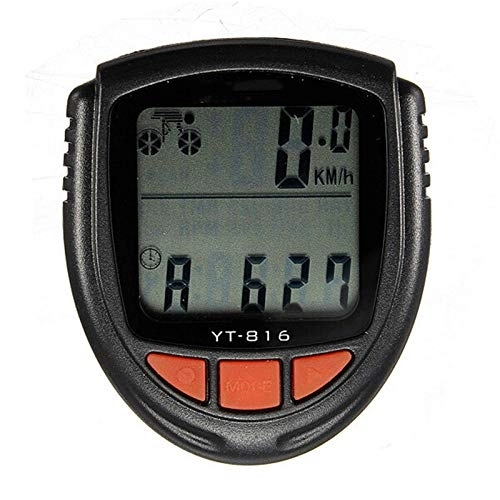 Cycling Computer : Lshbwsoif Cycle Computers Bike Bicycle Wired Waterproof LCD Computer Speedometer Odometer Bicycle Odometer Speedometer