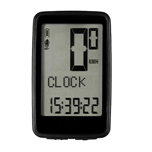 Cycling Computer : NEHARO Bicycle Speedometer USB Rechargeable Wireless Bike Computer With Cadence Sensor Bicycle Speedometer Odometer (Color : Black, Size : One size)