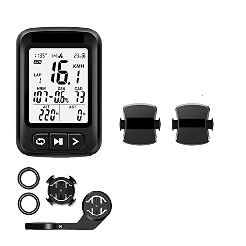 Cycling Computer : qingqing1001 M1 / M2 GPS Bicycle Computer Wireless Speedometer Navigation Bike Odometer ANT+ Cadence Sensor Heart Rate Monitor For Bike (Color : N20S 03)