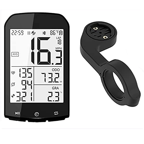 Cycling Computer : WJY Bike Computer Wireless, GPS Cycle Computers Wireless, 2.9 Inch LCD Display Bicycle Speedometer and Odometer, Waterproof Bicycle Speedometer and Odometer ANT+ Bluetooth Compatible with App