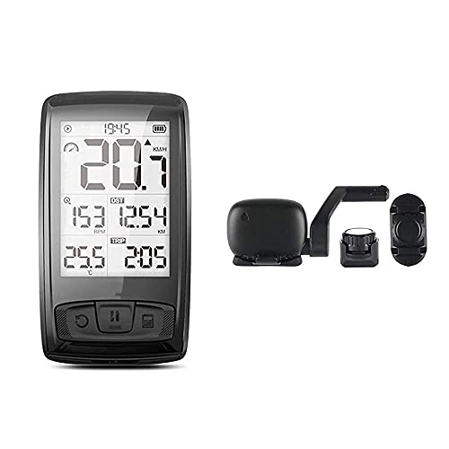 Cycling Computer : YIQIFEI Bicycle Odometer Speedometer Bicycle Computer Bluetooth, Bicycle Computer Wireless, Lightweight, Usb Charging, Vo(Bicycle watch)