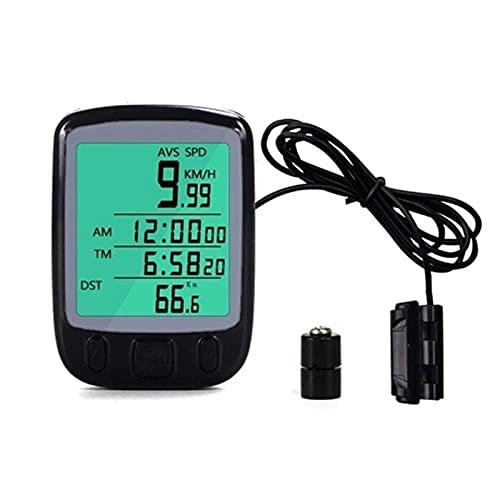 Cycling Computer : YIQIFEI Bicycle Odometer Speedometer Bicycle Odometer Wired Bicycle Computer English Large Digital Bike Computer Odom(Bicycle watch)