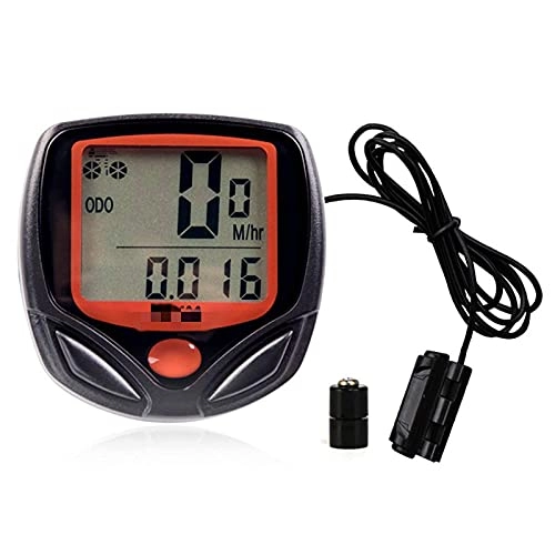 Cycling Computer : YIQIFEI Bicycle Odometer Speedometer Cycling Computer Wired Bicycle Computer Bicycle Thermometer Speed Distance Time (Bicycle watch)